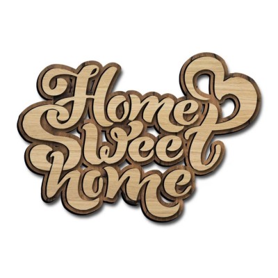 Home Sweet Home Door Sign 2-Layer
